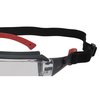 212 Performance Premium Gasket Sealed Anti-Fog Clear Lens Safety Glasses with Removable Headband in Black and Red EPE14-05-03